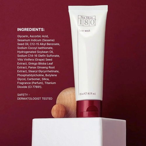 Nu Skin 180°® Face Wash - Vitamin C Cleanser for Youthful Skin | Reduces Fine Lines | 4.2 Fl Oz