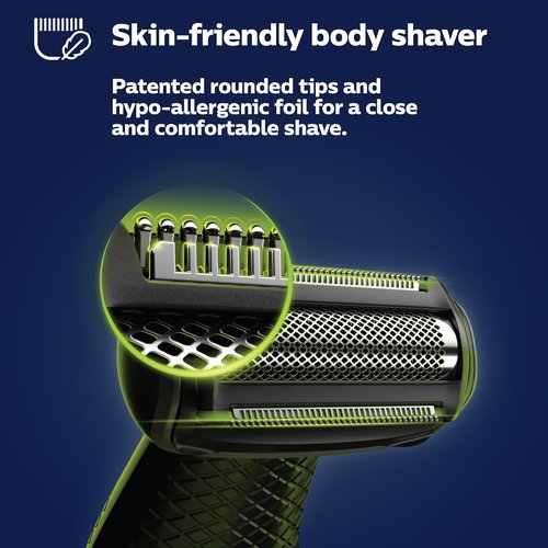 Philips Bodygroom Series 5000 - Showerproof Groin & Body Trimmer for Close, Comfortable Shaving | 60 Min Runtime