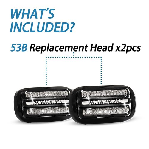 Philips Series 5 & 6 Shaver Replacement Head - Compatible with 6072cc, 6090cc, 6020s | 2 Count