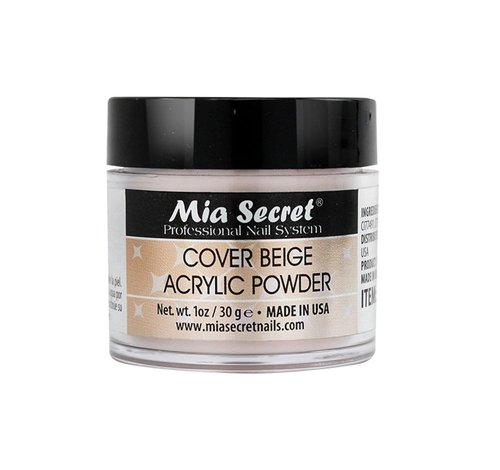 Mia Secret Acrylic Nail Powder - Cover Beige | 1oz for Flawless Nail Enhancements
