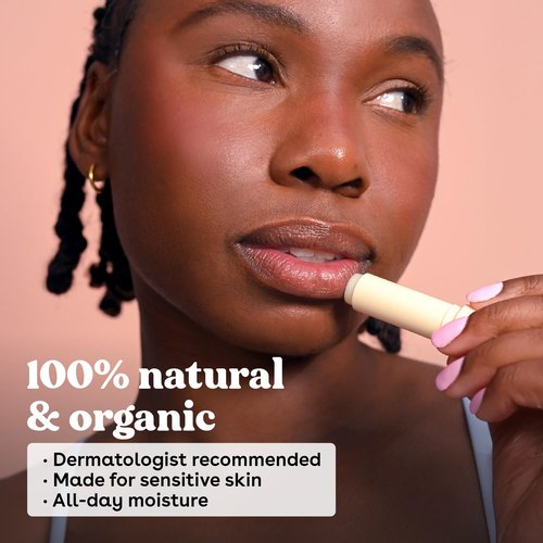 eos 100% Natural & Organic Lip Balm Sticks- Strawberry Sorbet, Vanilla Bean, Sweet Mint & Pomegranate Raspberry, Lip Care Products, 0.14 oz, 4-Pack