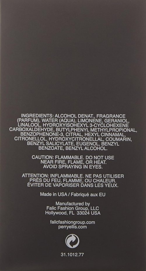 Perry Ellis Night Eau de Toilette Spray for Men - 3.4 Ounce | Invigorating Fragrance