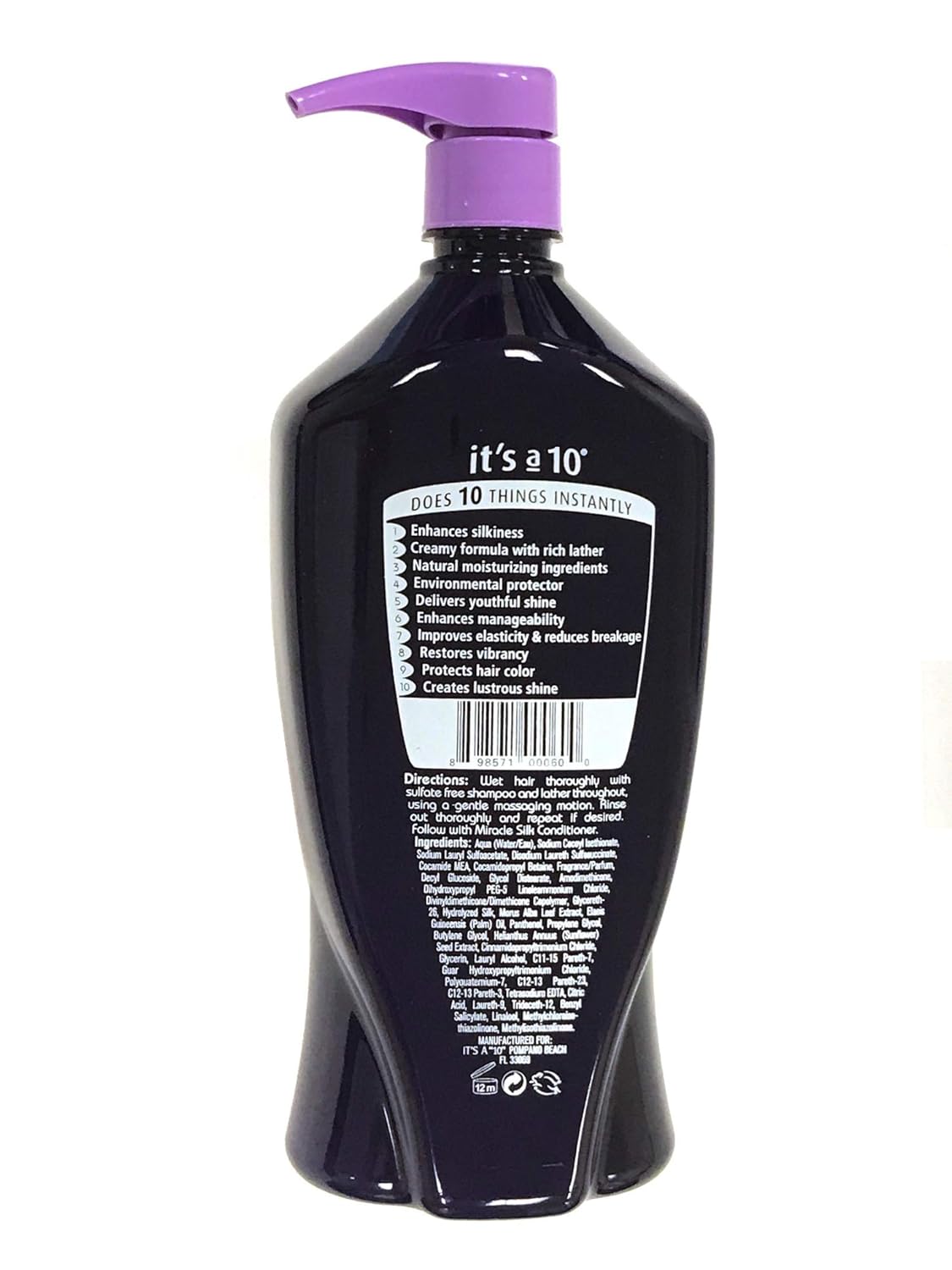 It's a 10 Haircare Silk Express Miracle Shampoo - 33.8 oz for Silky Smooth Hair