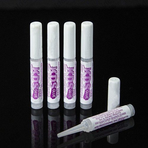 5 pcs KDS Nail Tip Glue - Adhesive Super Bond for Acrylic Nails Tips - 0.07 oz for Each Glue
