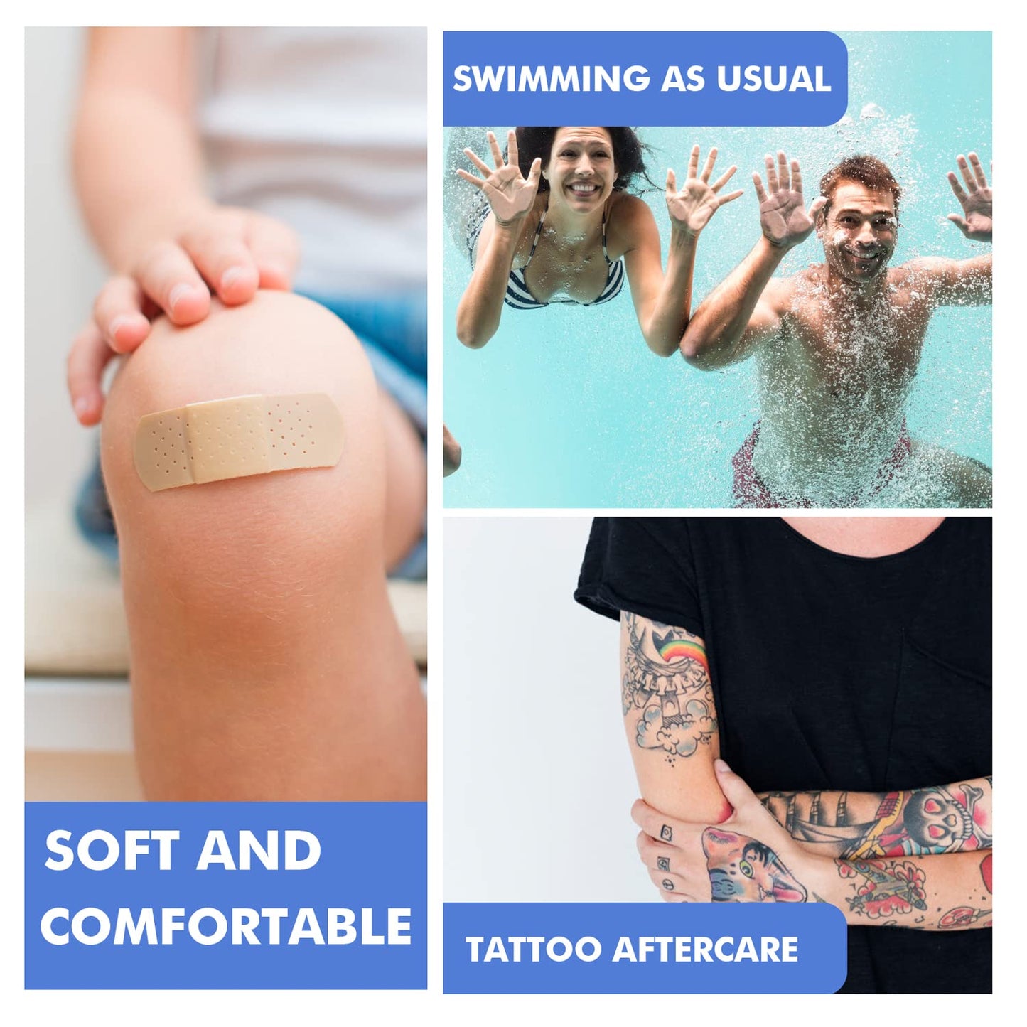 Tattoo Aftercare Waterproof Bandage (7.87 in x10.9 yd Roll) Second Skin Wound Healing Protective Skin Adhesive Bandages Transparent Dressing Bandages Tattoo Supplies