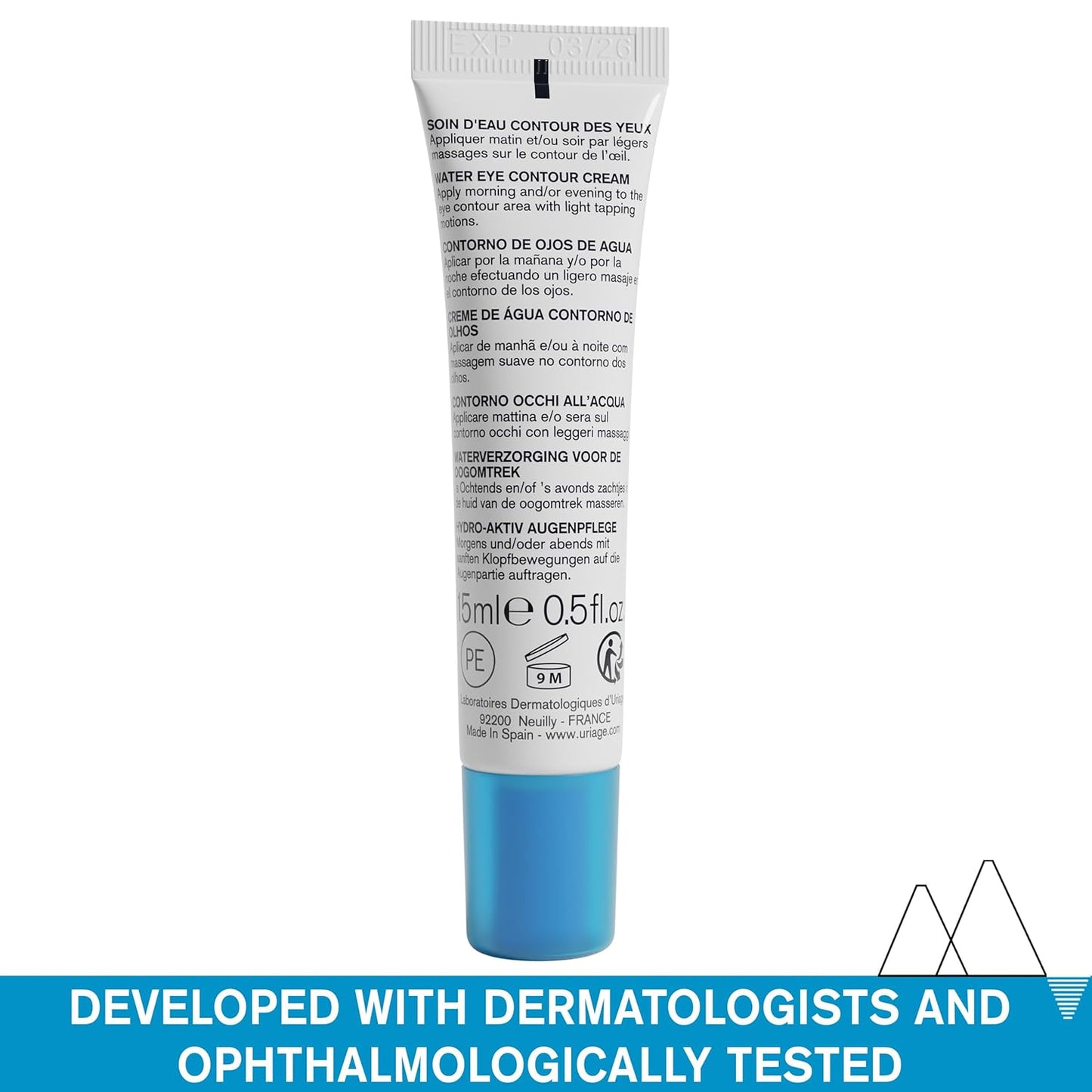 Uriage Eye Cream - Hydrating Formula with Hyaluronic Acid | Reduces Puffiness & Dark Circles
