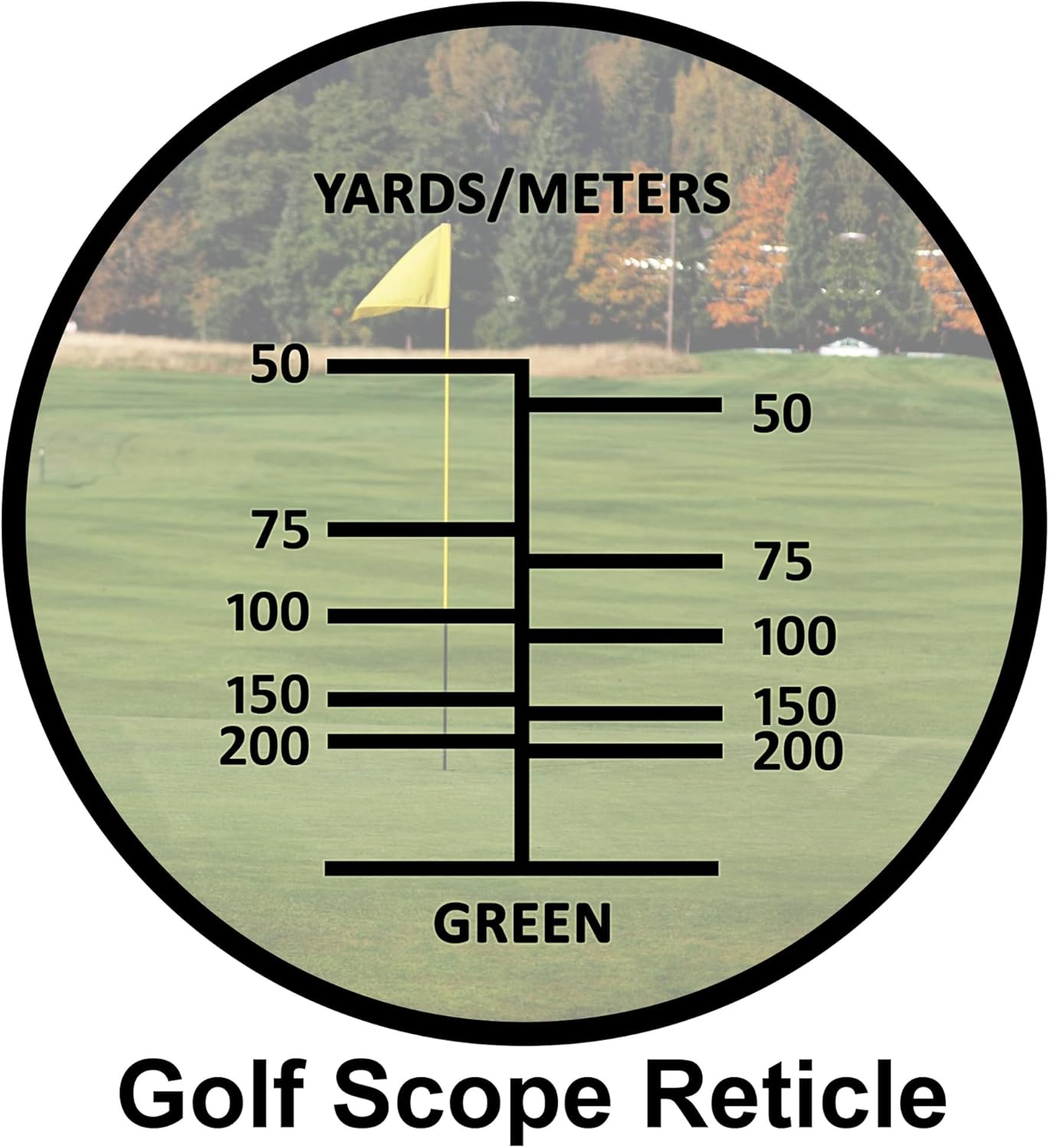 Barska Blueline 8x22 Waterproof Golf Scope Monocular with Built-in Internal Distance Reticle