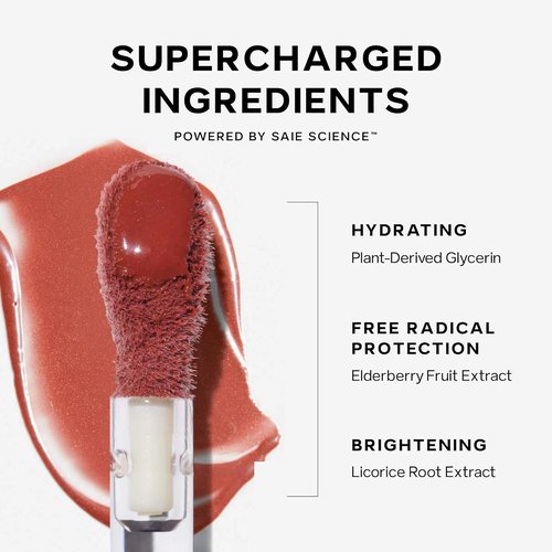 Saie Dew Liquid Blush - Hydrating Cream Blush Stick for a Natural Flush | Glowy Makeup Essential (.40 oz)