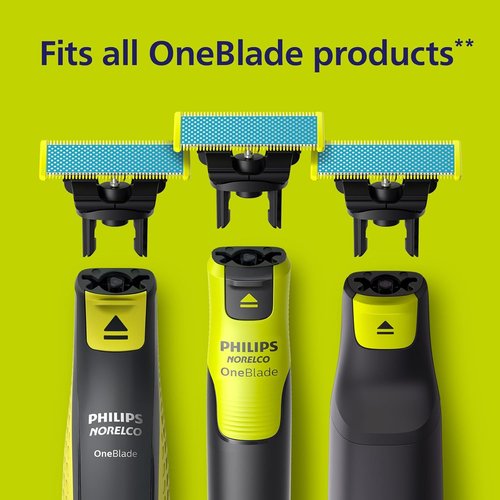 Philips Norelco OneBlade Replacement Blades - Anti-Friction, Durable Stainless Steel, 2 Pack | QP225/80