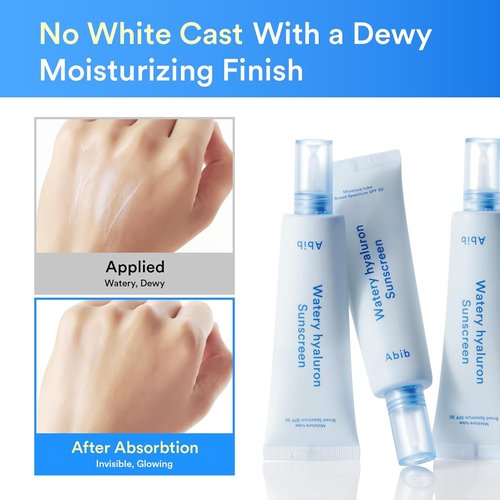 Abib Airy&Watery Sunscreen Duo - SPF 50+ Oil Control & Hydrating Formula | Lightweight, No White Cast, 2 Count