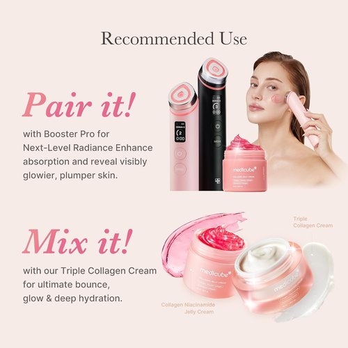 Medicube Collagen Jelly Cream - Niacinamide & Hydrolyzed Collagen for 24-Hour Hydration - Korean Skincare (1.69 Fl Oz)