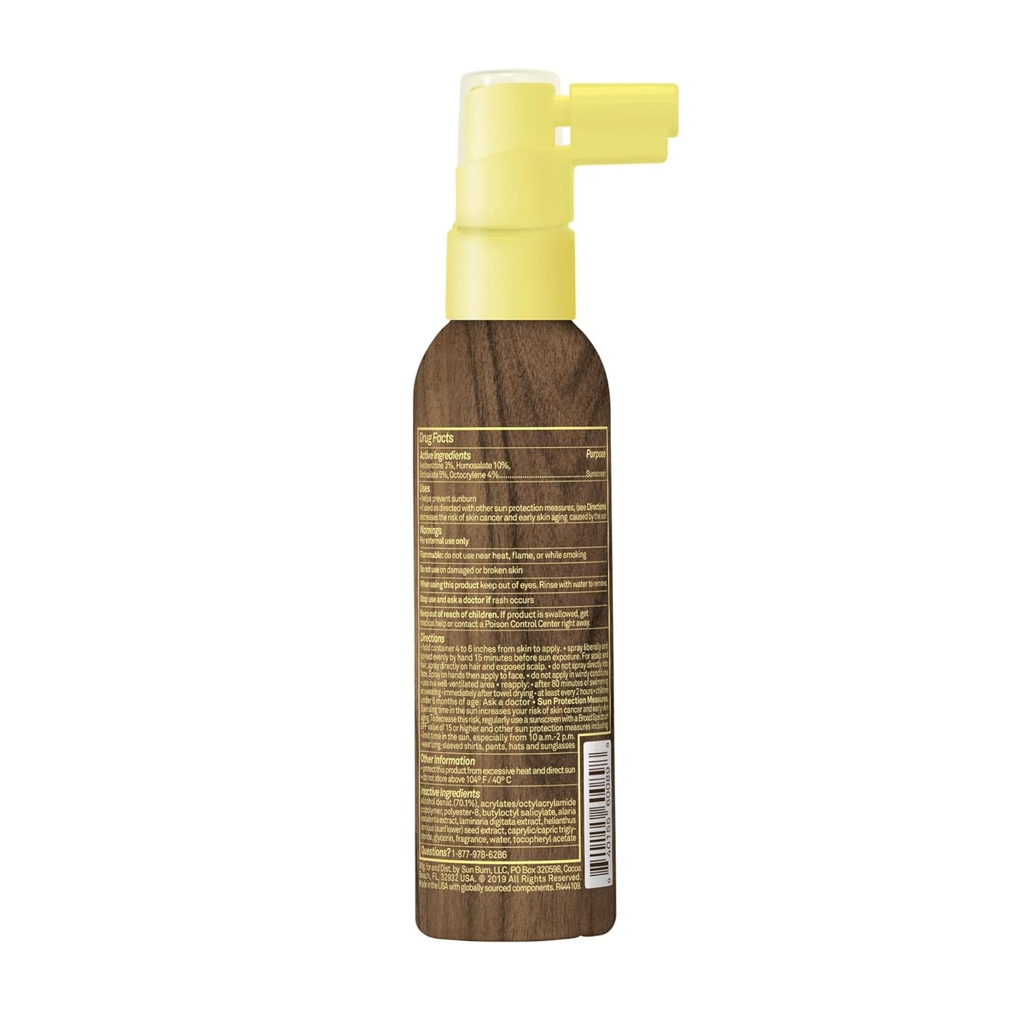 Sun Bum SPF 30 Sunscreen Scalp & Hair Mist - Vegan Broad Spectrum UVA/UVB Protection - 2 oz