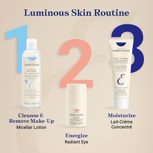 Embryolisse Micellar Lotion - Gentle Makeup Remover for Sensitive Skin | Chamomile & Witch Hazel, No-Rinse
