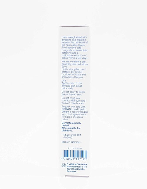 GEHWOL Med Callus Cream - Intensive Foot Care for Soft Skin | 2.6 oz Tube