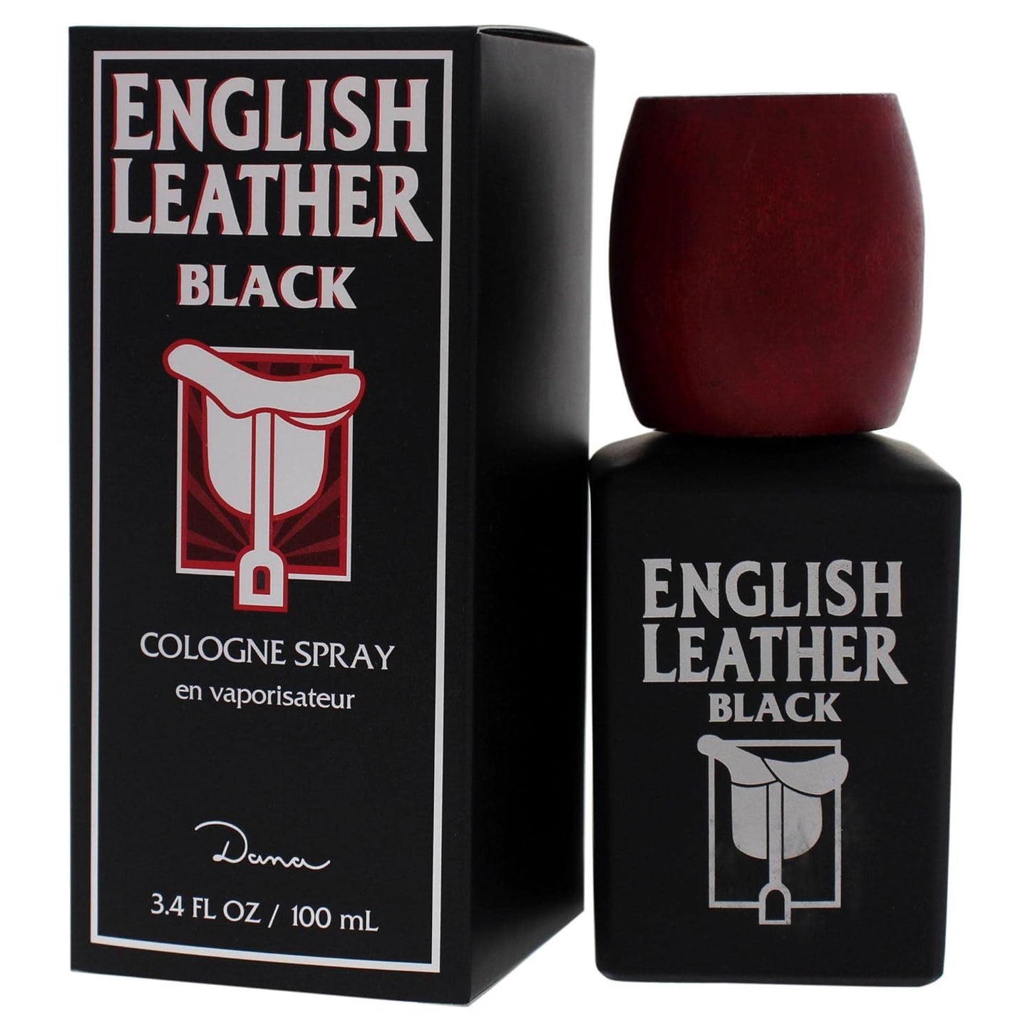 English Leather by Dana - Classic Black Cologne Spray for Men | 3.4 oz Fragrance