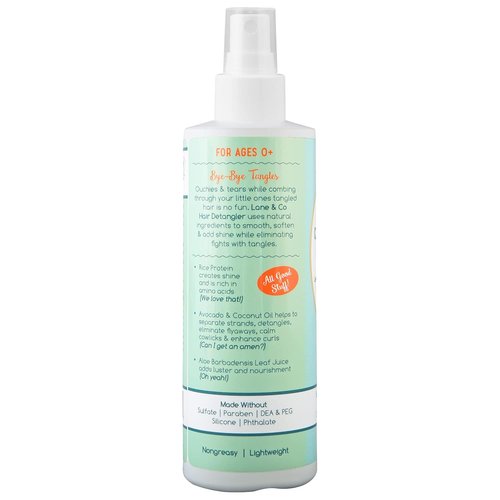 LANE & CO. Conditioning Detangler Spray for Kids - Vegan Leave-In Conditioner for Smoothing & Detangling | 8 oz. Bottle
