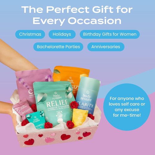 Body Restore Shower Steamers - Aromatherapy 6 Pack for Stress Relief & Relaxation | Perfect Easter & Birthday Gifts