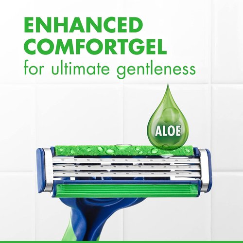 Gillette Sensor3 Sensitive Disposable Razors - 4 Pack for a Smooth, Comfortable Shave