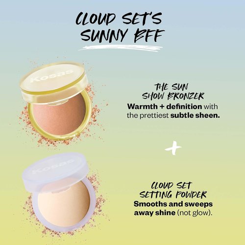 Kosas Baked Bronzer - Glowy Contouring Powder for Cheekbones & Jawline - Vegan & Talc-Free - Tropic
