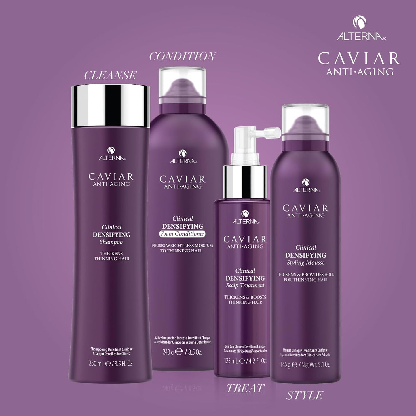 Alterna Caviar Anti-Aging Shampoo - Densifying Formula for Fine, Thinning Hair | Sulfate-Free