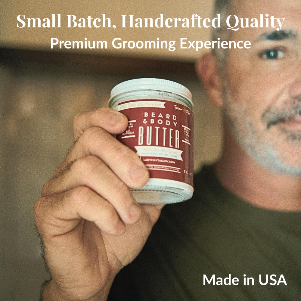 Tallow Man Beard & Body Butter for Men - All-Natural Moisturizer | Luxurious Hydration