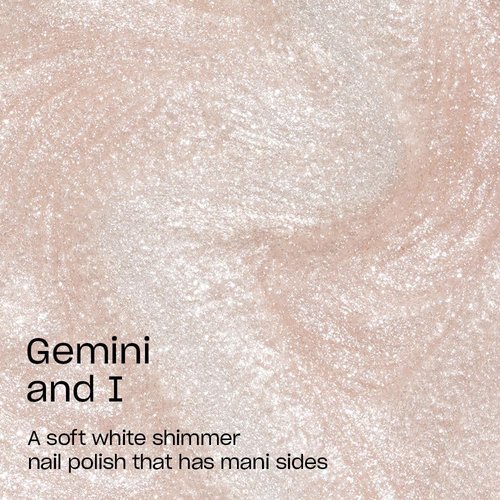OPI Nail Lacquer Gemini and I | Sheer Soft Neutral Shimmer Chip Resistant Nail Polish | Big Zodiac Energy Collection