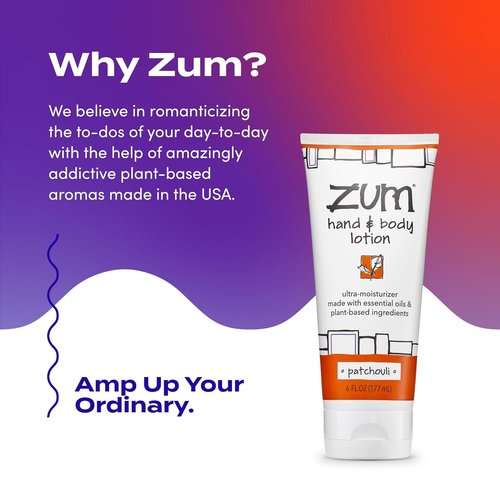 Indigo Wild Zum Hand & Body Lotion - Natural Moisturizer with Shea Butter & Jojoba Oil - Patchouli Scent | 6 fl oz