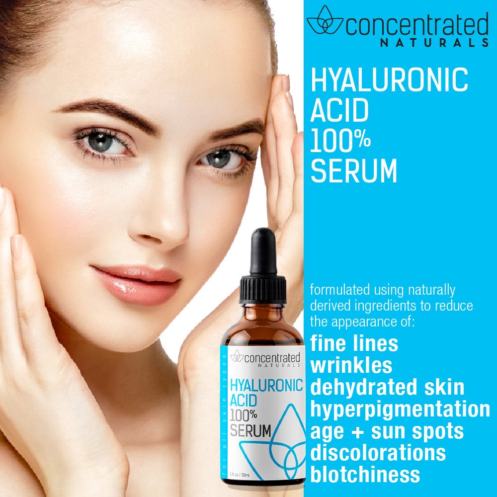 Pure Hyaluronic Acid Serum for Face | Physician Grade | May Help Smooth Appearance of Wrinkles, Brightens | May Improve the Appearance of Skin Tone for More Youthful-Looking Skin | 1 fl oz / 30 ml