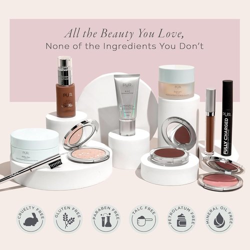 PÜR MINERALS 4-in-1 Love Your Selfie Foundation - Full Coverage, Hydrating Liquid Concealer, 1.0 oz