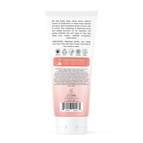 Regine Switzerland Gentle Face Scrub - Brightening Sea Salt & Coconut Exfoliator - 5.1 fl oz