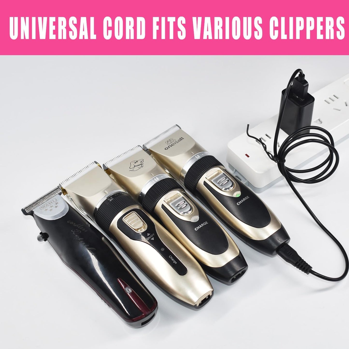 SUPRENT Hair Clipper Charger Cord - Universal Replacement for Electric Clippers & Trimmers | Compatible with Various Brands