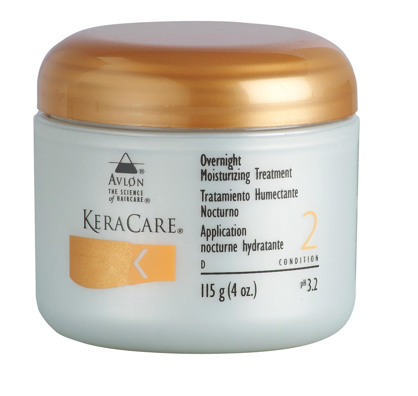 Avlon Keracare Overnight Moisturizing Treatment - Deep Hydration for All Hair Types | 4 Ounce