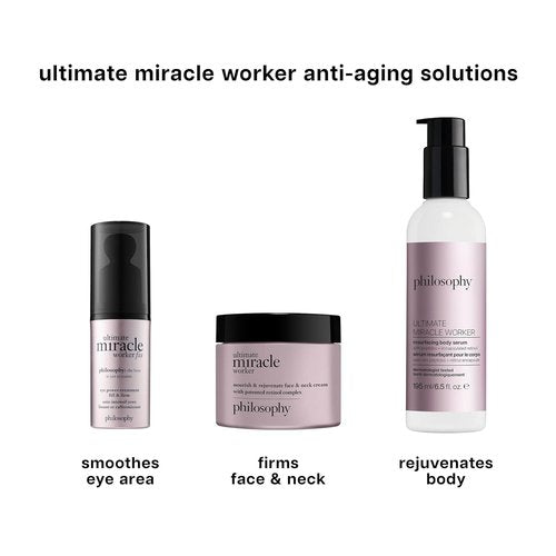 Philosophy Ultimate Miracle Worker Resurfacing Body Serum - Retinol, Hyaluronic Acid & Peptides - 6.5 Fl Oz