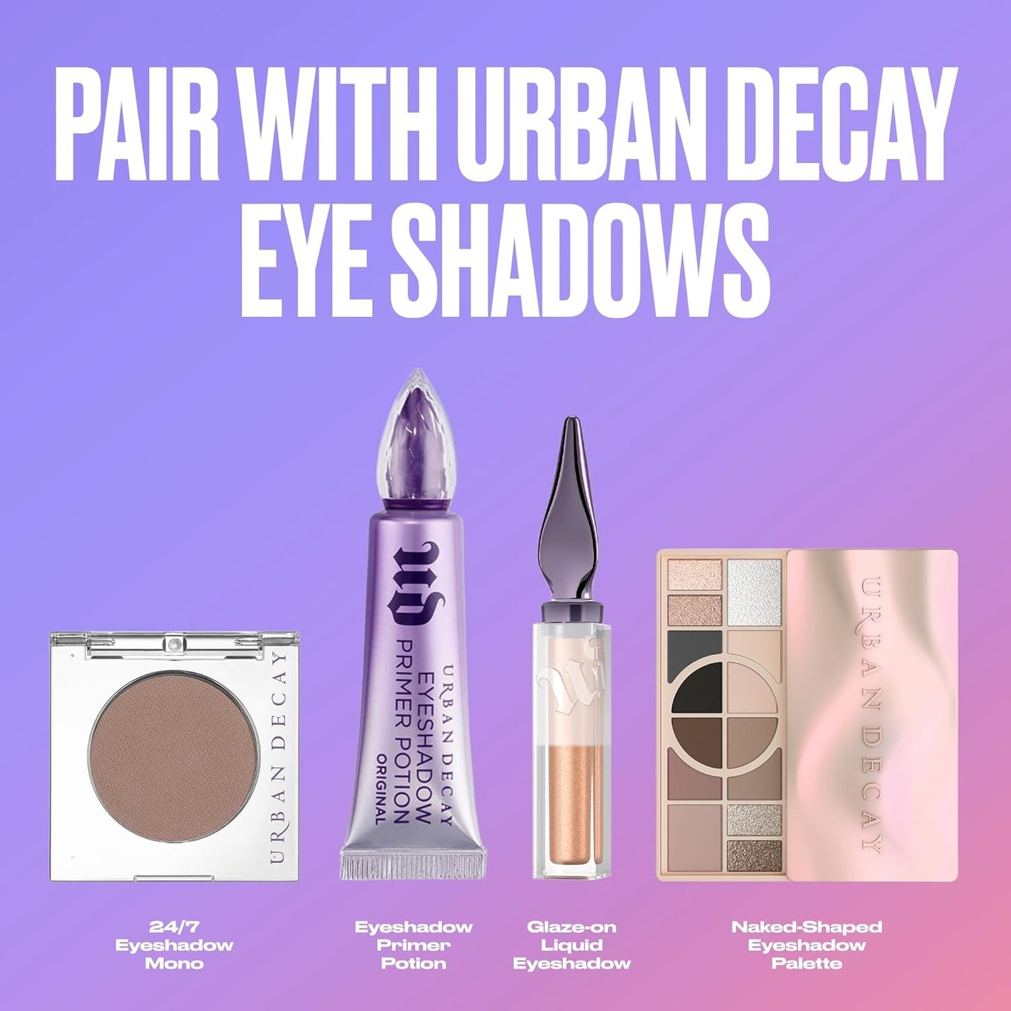 Urban Decay Anti-Aging Eyeshadow Primer Potion - Nude Crease-Resistant Primer for Smooth, Long-Lasting Eye Makeup