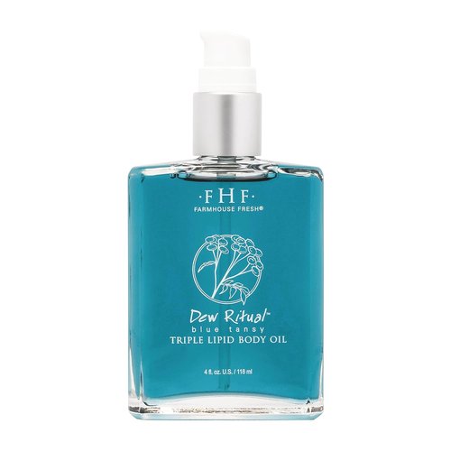 FarmHouse Fresh Dew Ritual™ Blue Tansy Body Oil - Nourishing Triple Lipid Formula | 4 oz
