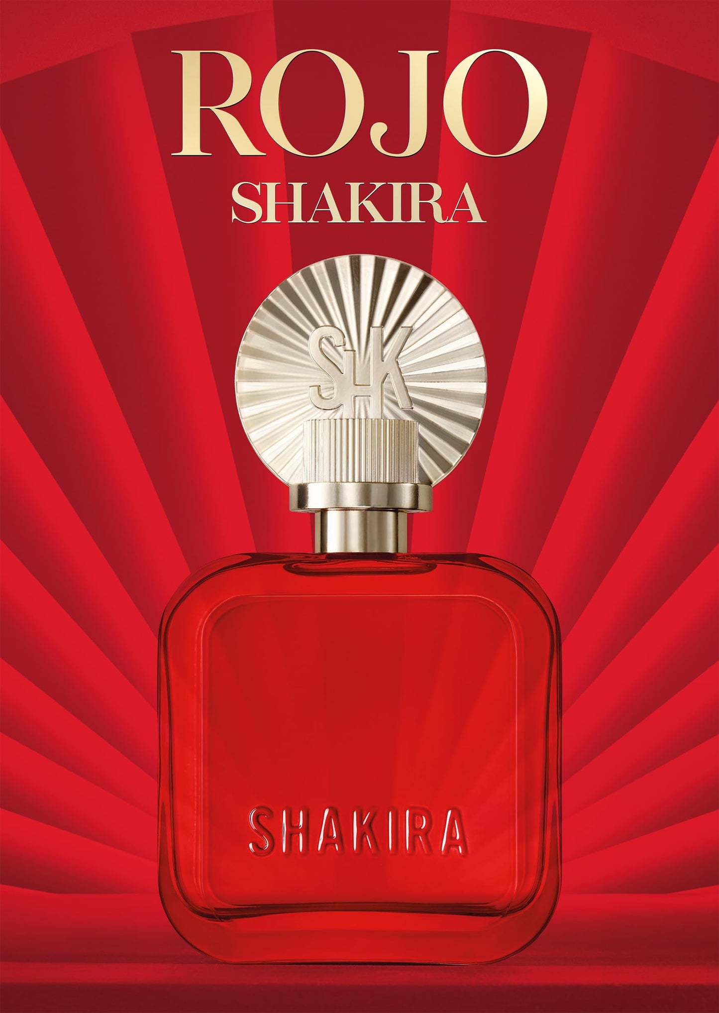 Shakira Perfumes - ROJO Eau de Parfum For Women - Long Lasting - Powerful, Sensual and Charming Scent - Floral, Spicy and Amber Notes - Ideal for Day Wear - 2.7 Fl. Oz