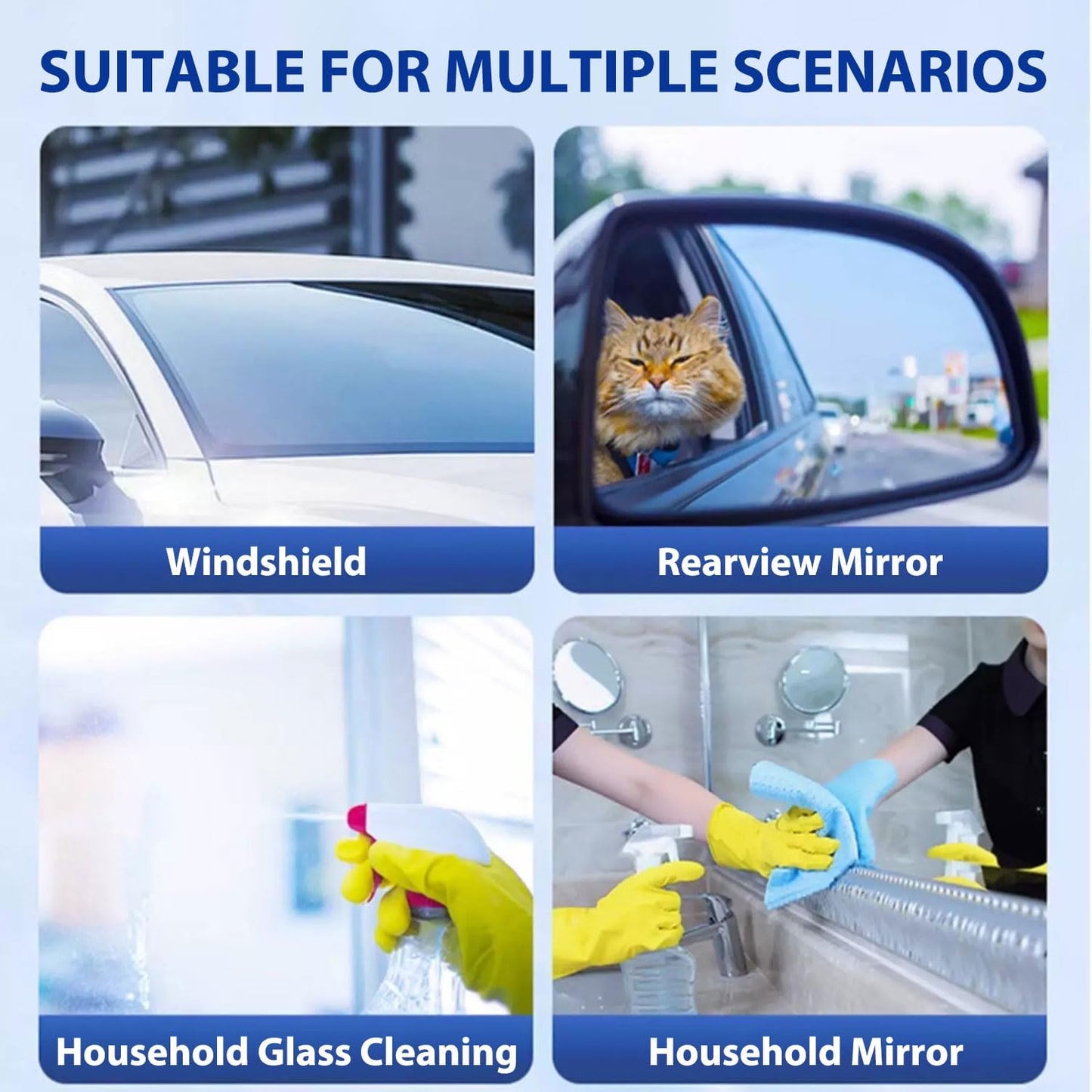 Skiennix Windshield Washer Cleaning Tablets - 210 PCS Effervescent Car Glass Cleaner Concentrate