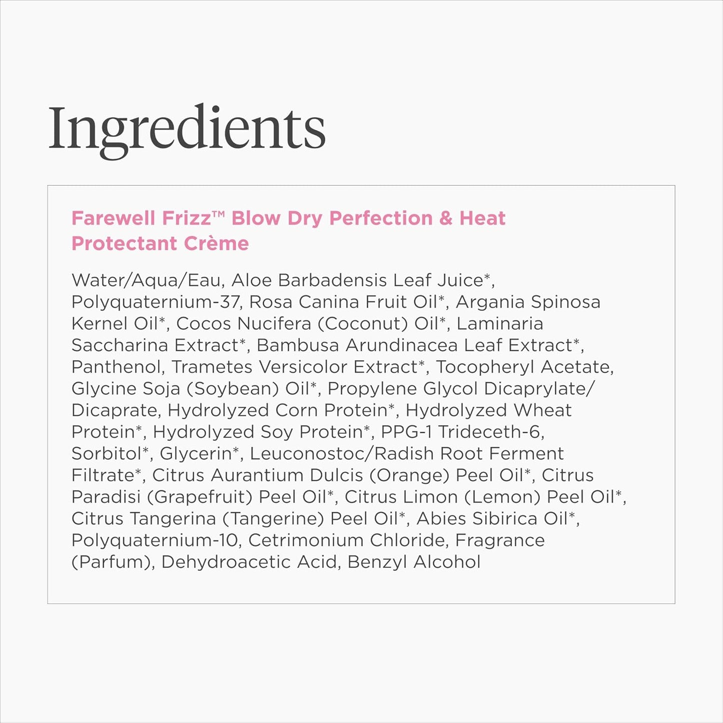 Briogeo Farewell Frizz Styling Cream - Heat Protectant Crème for Smoothness & Shine | Vegan, Silicone-Free, Protects Up to 450°F