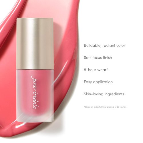 Jane Iredale ColorLuxe Liquid Blush - Lightweight, Buildable Long-Wear Formula for Customizable Flush | Vegan & Dermatologist-Tested