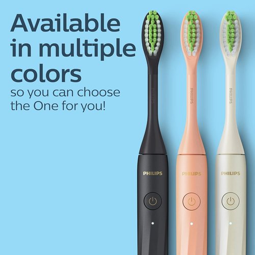 Philips Sonicare Rechargeable Toothbrush - One by Sonicare | Snow Color, Advanced Cleaning