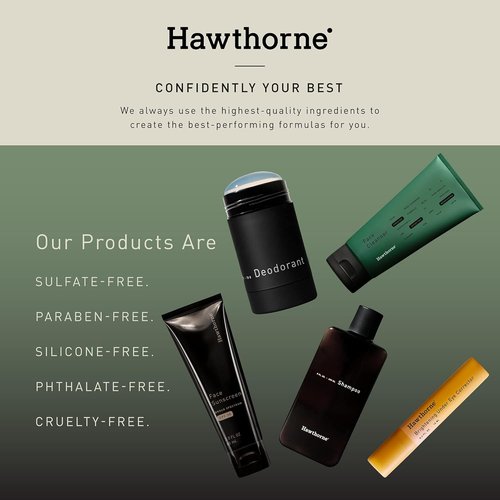 Hawthorne Men's Face Lotion - Medium Weight Aloe & Tiger Grass Moisturizer for Normal to Dry Skin | 4 FL OZ
