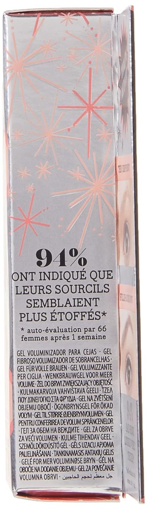 Benefit Gimme Brow Volumizing Fiber Gel - Medium Dark Warm #4, 0.1 Oz for Fuller Brows