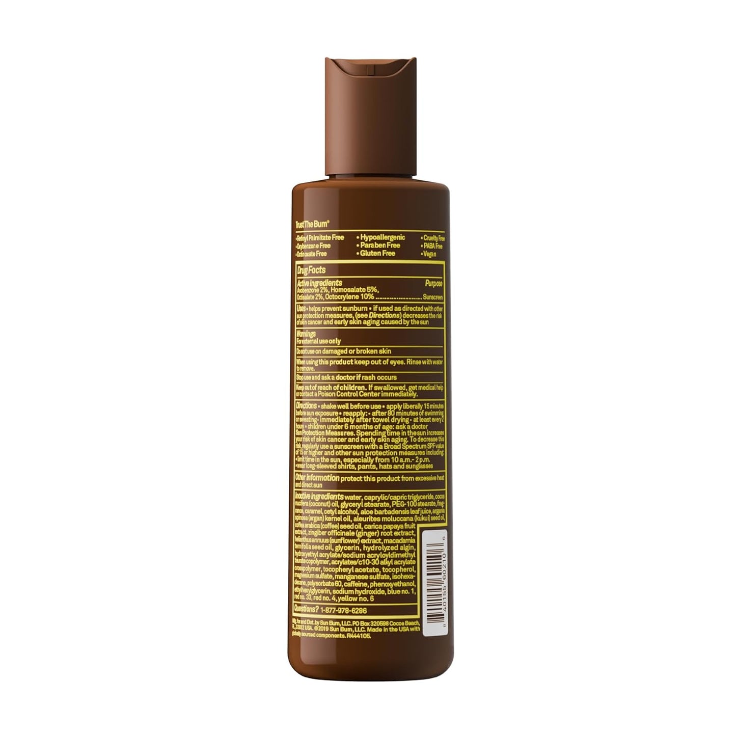 Sun Bum SPF 15 Browning Body Lotion - Water-Resistant Tanning Lotion with Vitamin E - 8.5 Fl Oz