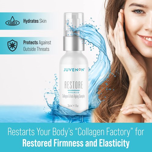 Juvenon Restore Advanced Collagen - Anti-Aging Complex for Fine Lines & Wrinkles | Premium Skincare