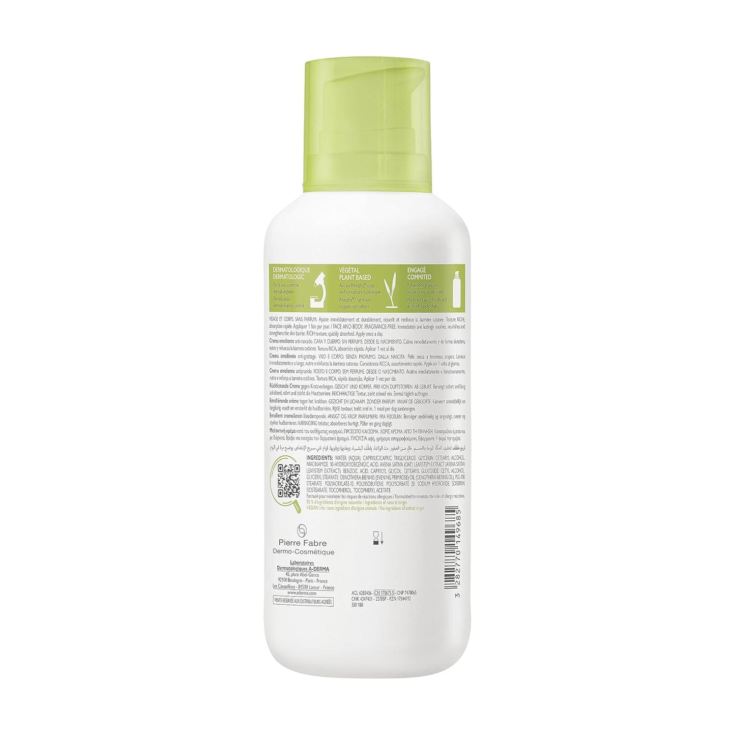 Aderma Exomega Emollient Cream - Nourishing Hydration for Dry Skin | 400ml