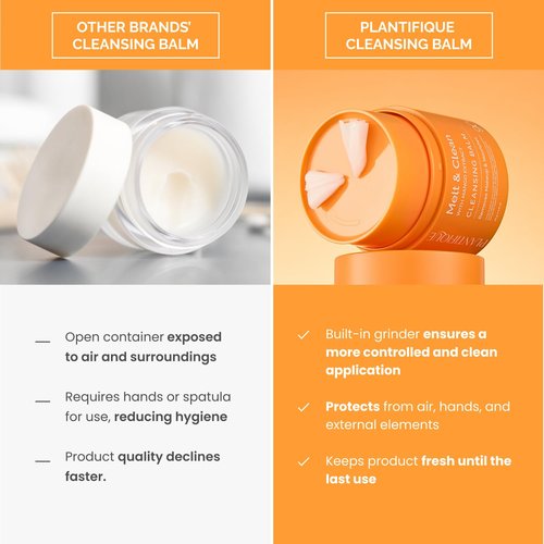 Plantifique Korean Cleansing Balm - Hydrating Makeup Remover with Hyaluronic Acid & Ceramides - 1.41 oz / 40g