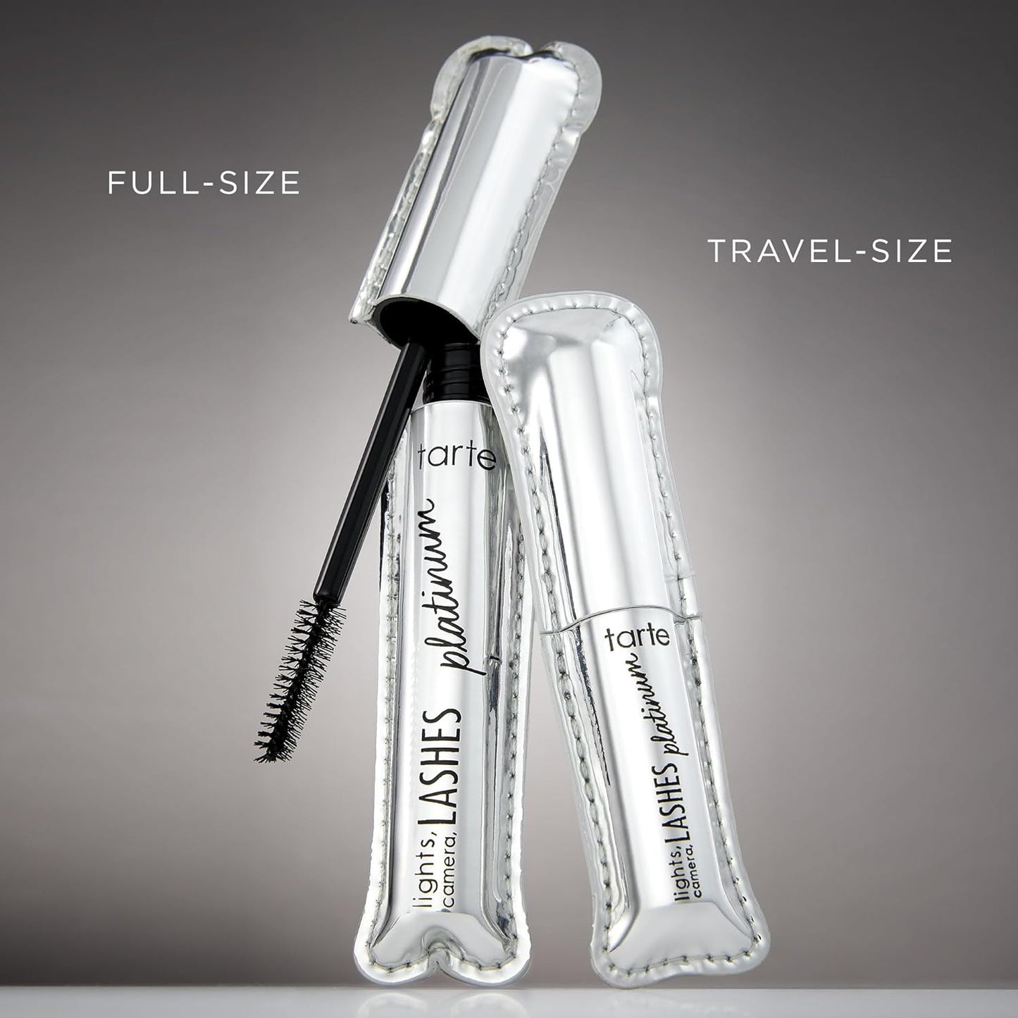 Tarte Lights, Camera, Lashes Platinum Volumizing Mascara - Black Tinted Peptide Lash Serum for Volume & Length, Vegan & Cruelty-Free
