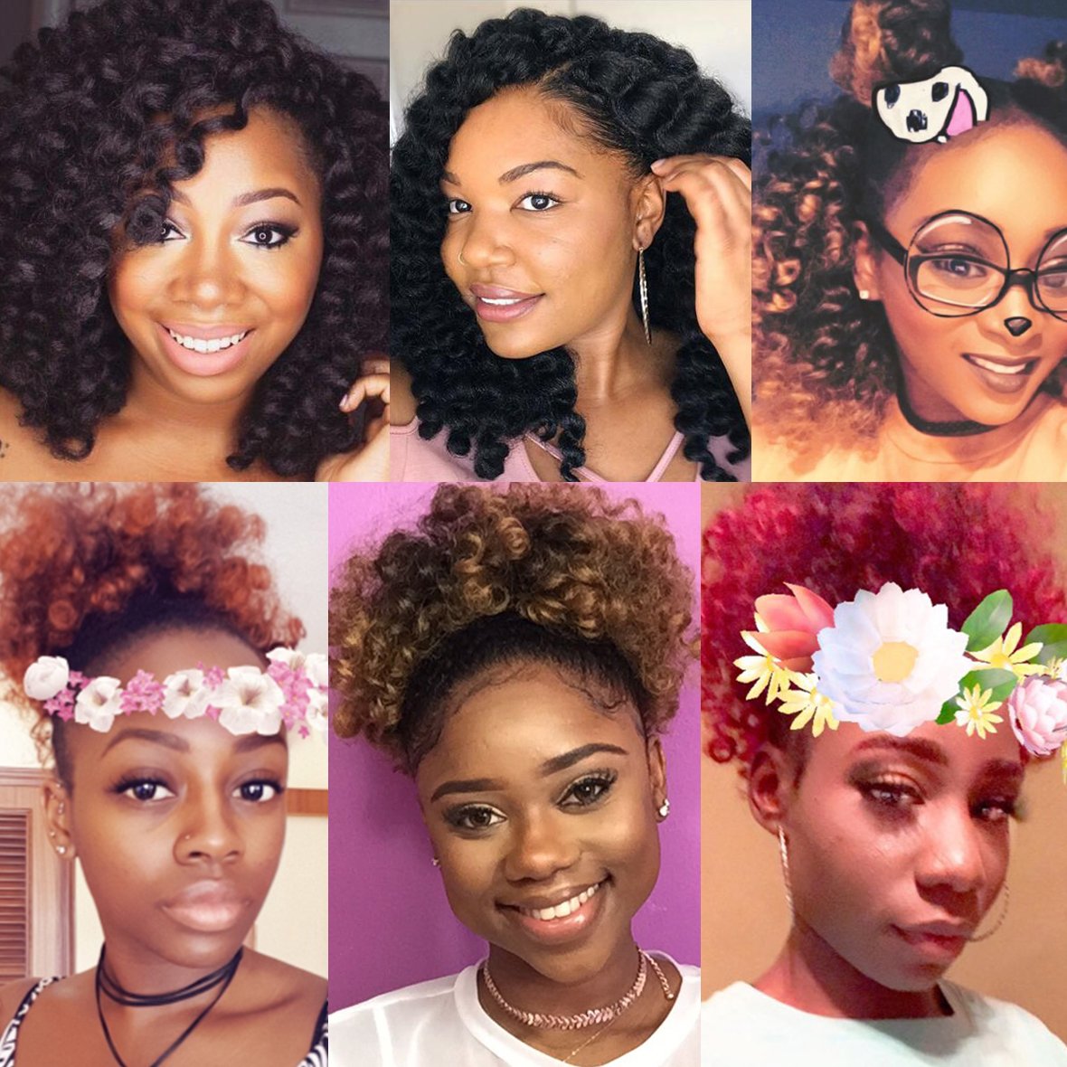 6 Pcs Jumpy Afro Kinky Twist Crochet Braid Natural Black Jamaican Bounce Synthetic Braiding Hair Extension 8 Inch 20 Strands 1B