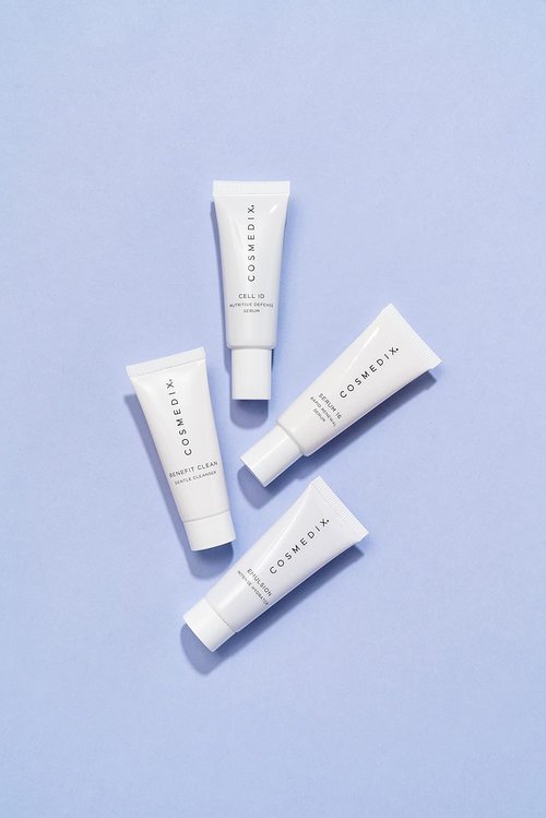COSMEDIX Age-Defying Starter Kit | Facial Skincare Set with Cleanser, Serum & Hydrator for Fine Lines, Wrinkles & Dark Spots