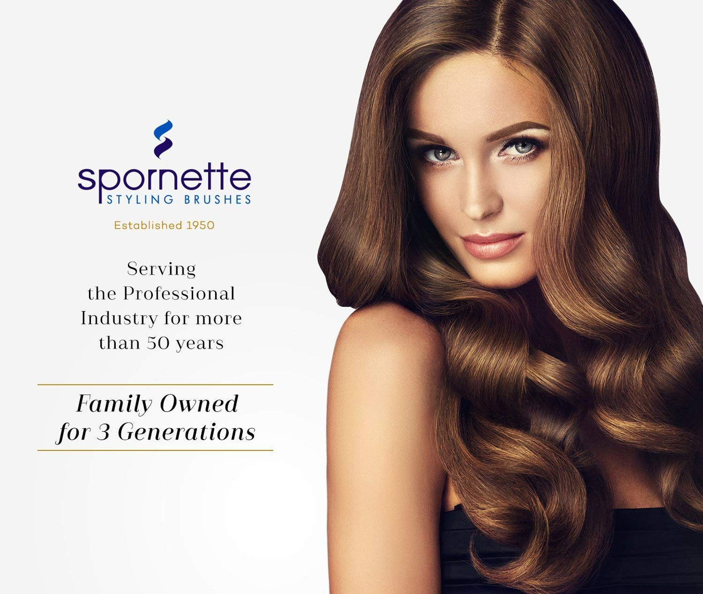 Spornette Deville Boar Bristle Paddle Hair Brush - Cushion Oval for Smoothing, Detangling & Blow Drying